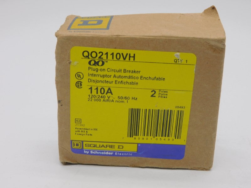 SQUARE D QO2110VH 120/240V 110A (AS PICTURED) NSMP