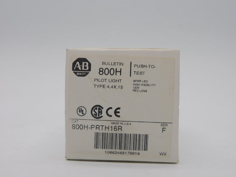 ALLEN BRADLEY 800H-PRTH16R SER. F 120V (WH) NSMP