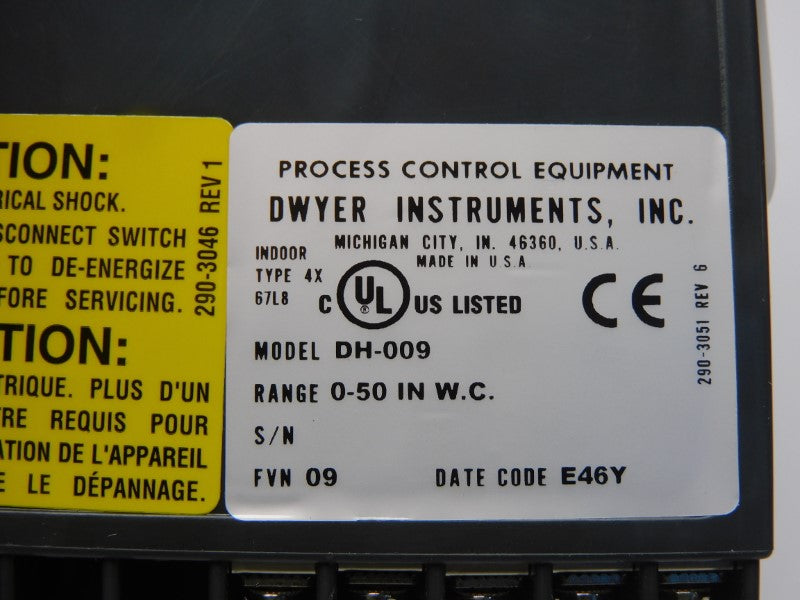 DWYER DH-009 0-50INWC NSMP
