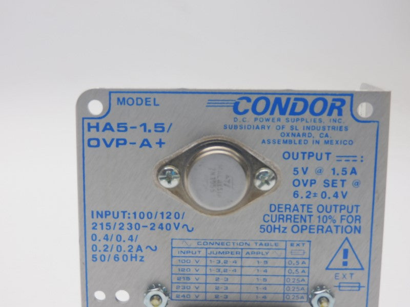 CONDOR HA5-1.5/OVP-A+ 240V 1.5A NSNP