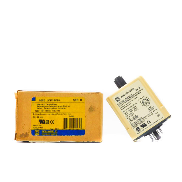 SQUARE D 9050JCK18V20 SER. B 120V 10A 0.6-60M NSMP