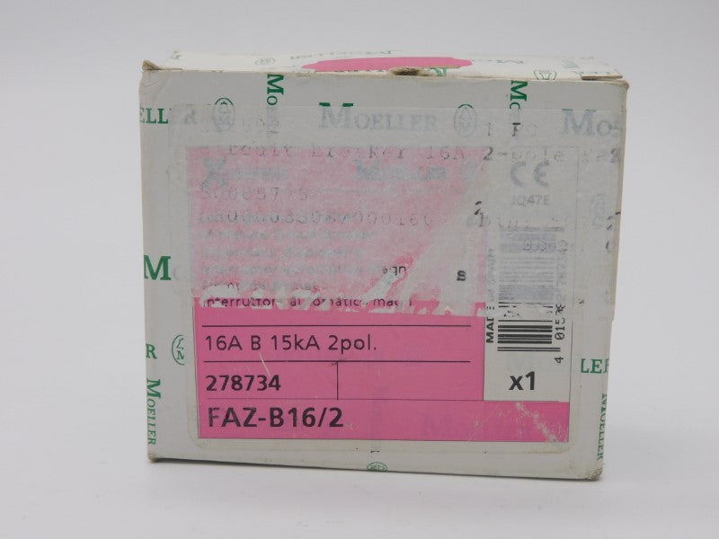 KLOCKNER MOELLER FAZ-B16/2 278734 277VAC 16A NSMP