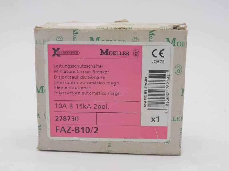 KLOCKNER MOELLER FAZ-B10/2 277VAC 10A NSMP
