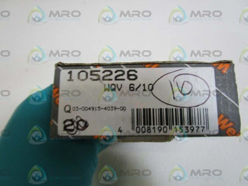 LOT OF 16 WEIDMULLER WQV 6/10 105226 NSMP
