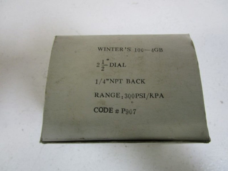 WINTER'S 100-4GB 300PSI 2-1/2" NSMP
