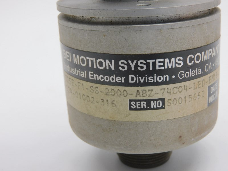 BEI H25E-F1-SS-2000-ABZ-74C04-EM16-S 924-01002-316 12VDC UNMP