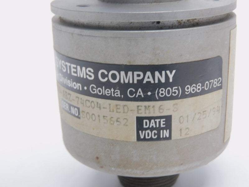 BEI H25E-F1-SS-2000-ABZ-74C04-EM16-S 924-01002-316 12VDC UNMP