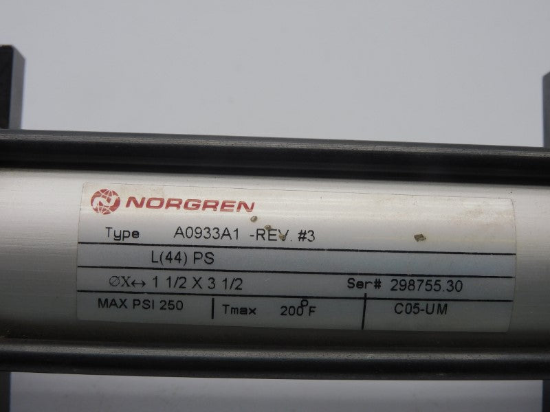 NORGREN A0933A1 250PSI 1-1/2"X3-1/2" NSNP