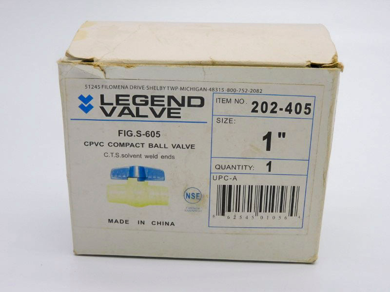 LEGEND S-605 202-405 1" NSMP