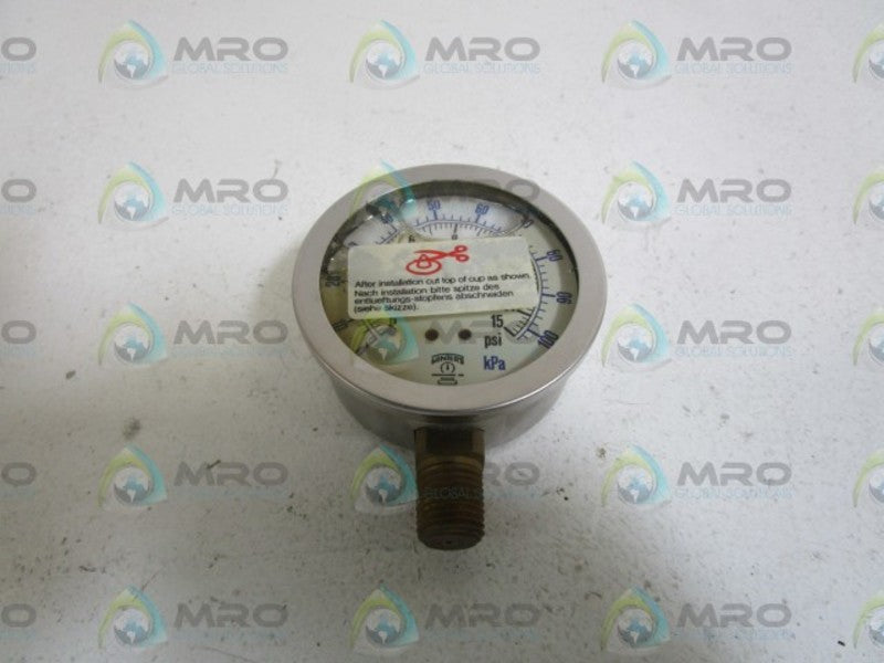 WINTER'S GLYCERIN GAUGE 15PSI 100-4G NSMP