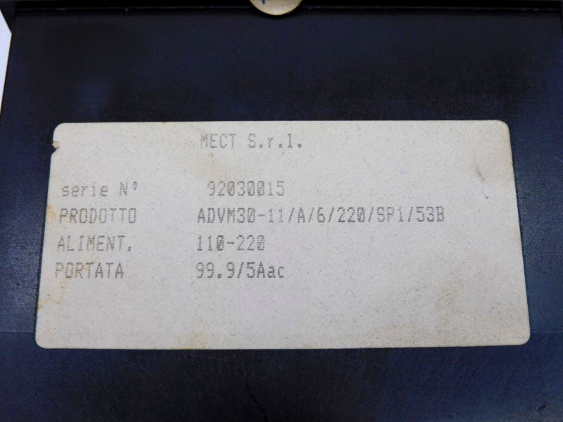 MECT S.R.L ADVM30-11/A/6/220/SP1/53B 110-220V UNMP