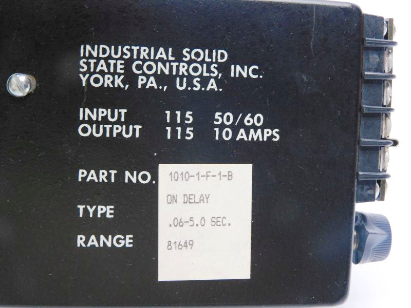 ISSC 1010-1-F-1-B 115V 10A .06-5.0S NSMP