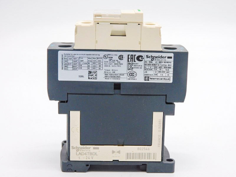 SCHNEIDER ELECTRIC LC1D32BL 24VDC 50A NSMP