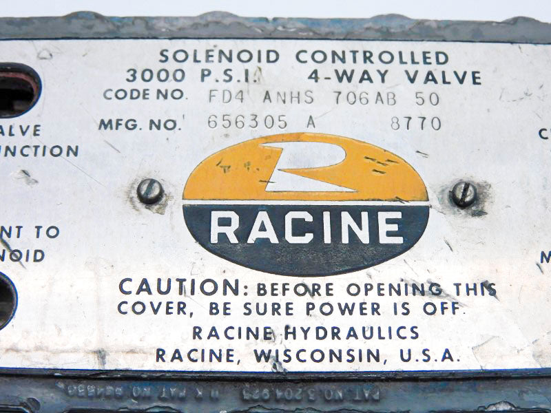 RACINE FD4ANHS706AB50 656305A8770 115V 3000PSI UNMP