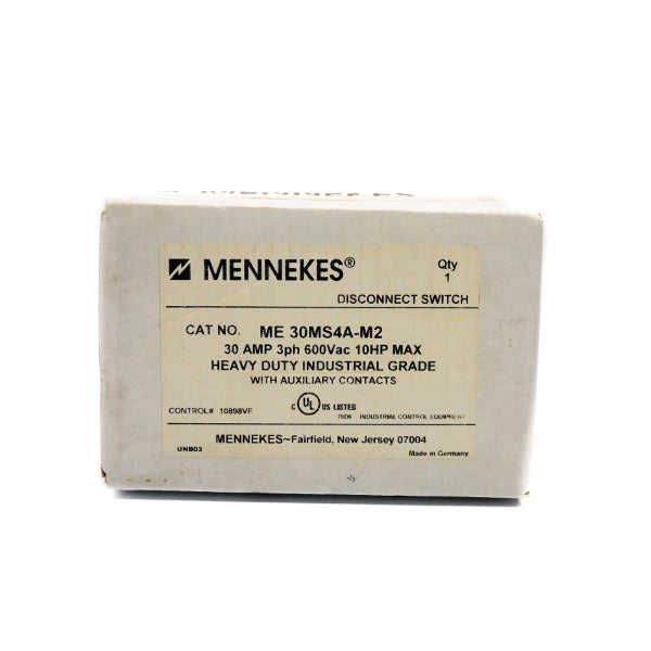 MENNEKES ME30MS4A-M2 600VAC 30A NSFS