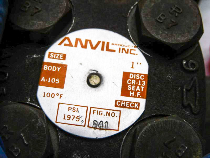 ANVIL 841 1" 1975PSI NSNP