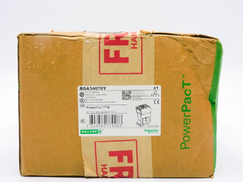 SQUARE D BGA34070Y 277V 70A (GREEN) NSFS