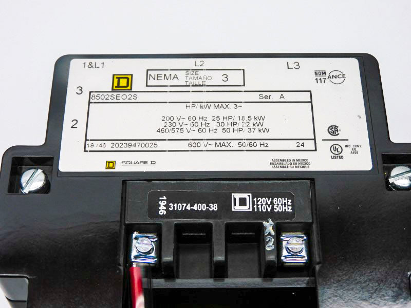 SQUARE D 8502SEO2V02S SER. A 110/120V NSMP