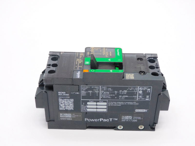 SQUARE D BDL26060 480V 60A (GREEN) NSMP
