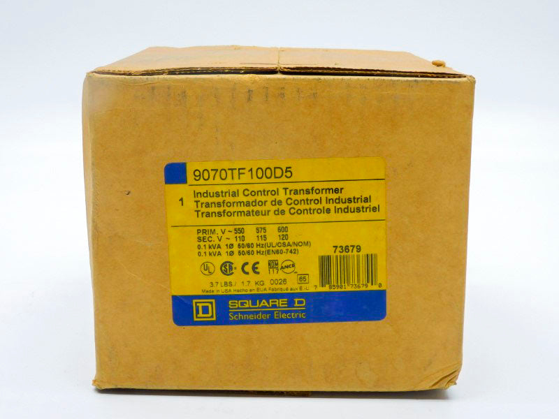 SQUARE D 9070TF100D5 600V NSFS