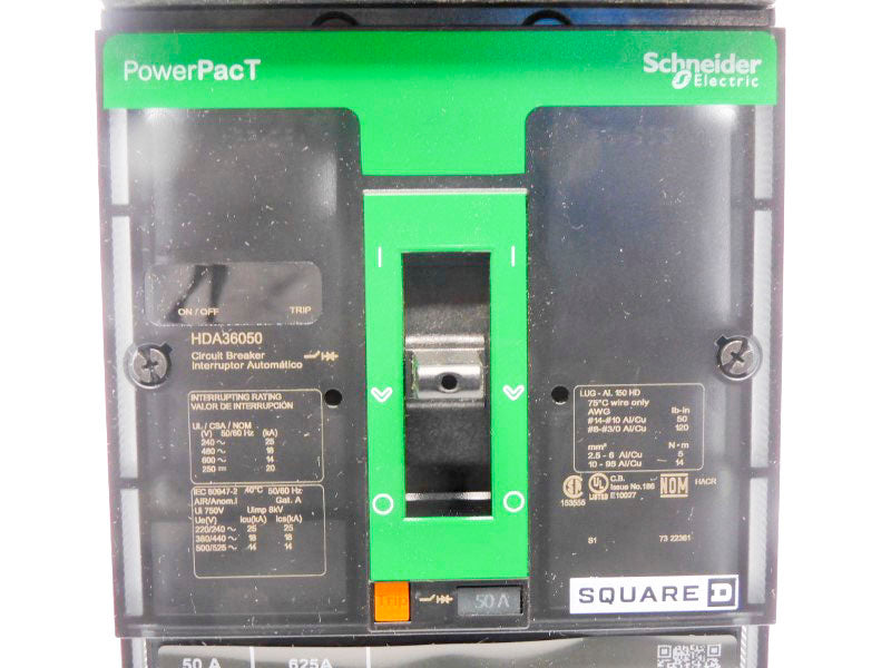 SQUARE D HDA36050 600V 60A (GREEN) NSNP