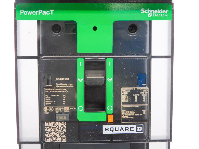 SQUARE D BDA36100 480V 100A (GREEN) NSNP