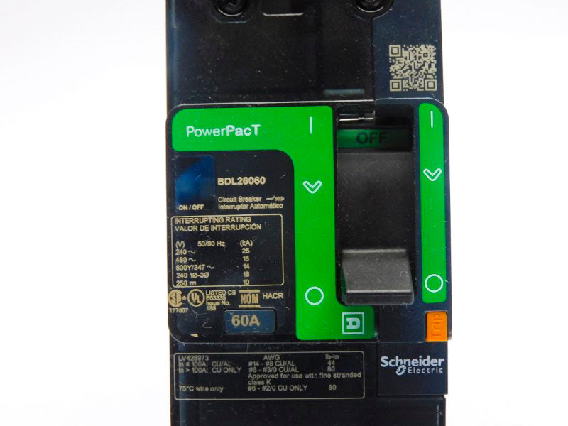 SQUARE D BDL26060 480V 60A (GREEN) NSNP