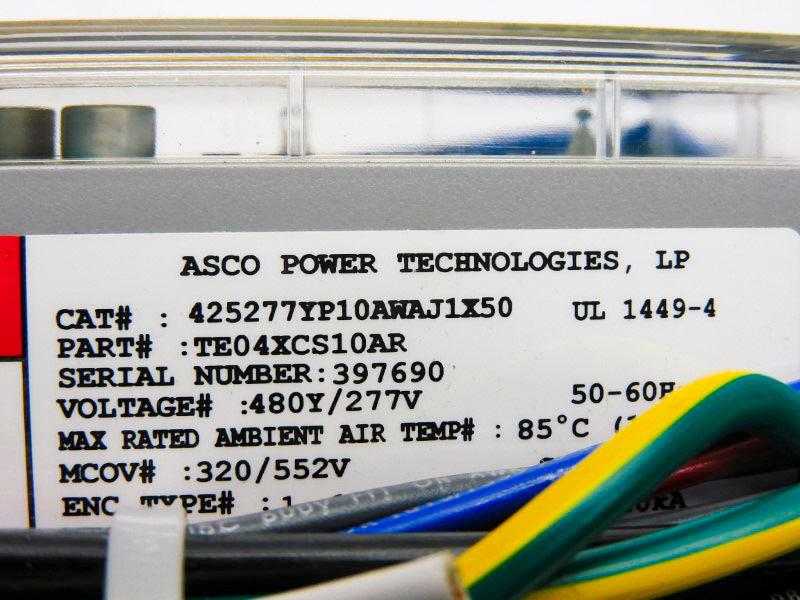 ASCO TE04XCS10AR 42577YP10AWAJA1X50 277V NSNP