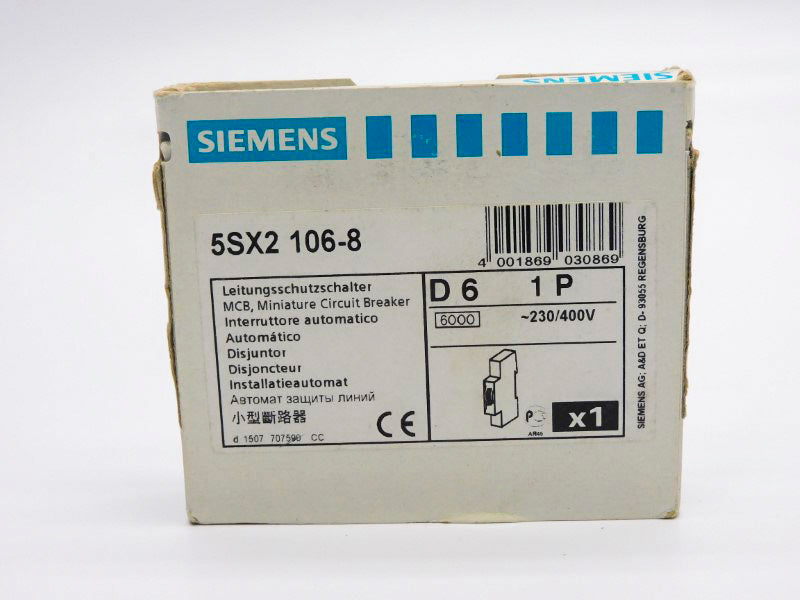 SIEMENS 5SX2106-8 400V 6A NSMP