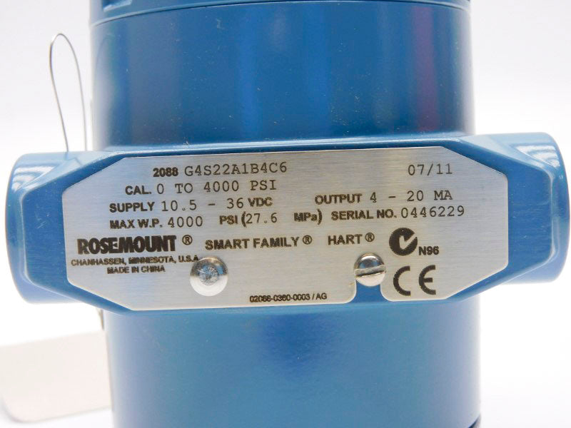 ROSEMOUNT 2088G4S22A1B4C6 10.5-36VDC 4000PSI NSMP