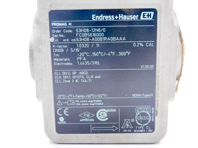 ENDRESS+HAUSER 53H08-12N6/0 53H08-A00B1RA0BAAA 85-260VAC NSNP