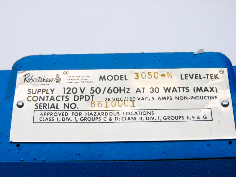 ROBERTSHAW 305C-N 120V 5A NSMP