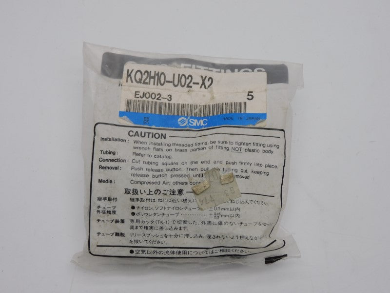 SMC KQ2H10-U02-X2 (PKG OF 5) NSMP