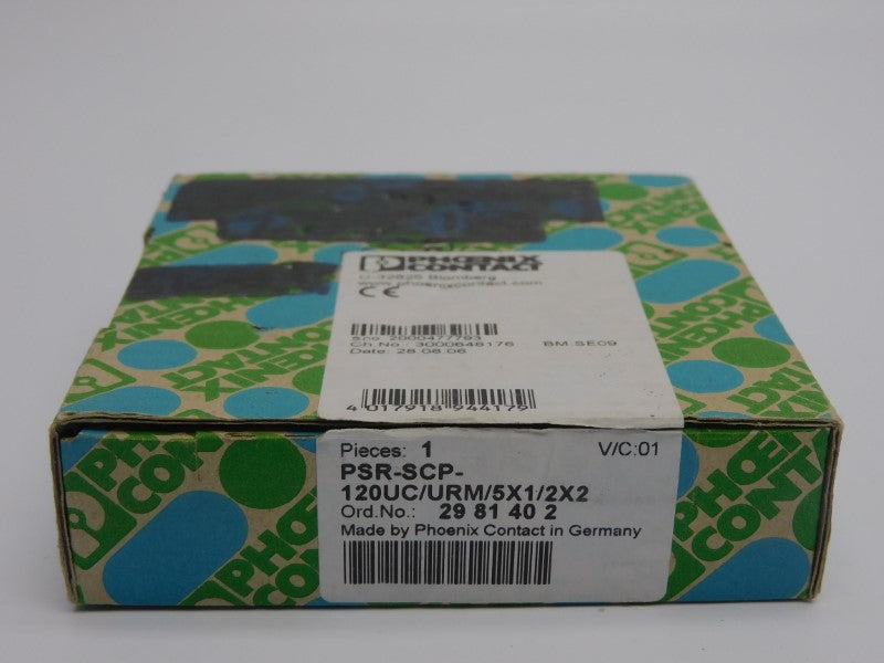 PHOENIX CONTACT PSR-SCP-120UC/URM/5X1/2X2 2981402 120VAC/DC 6A NSMP