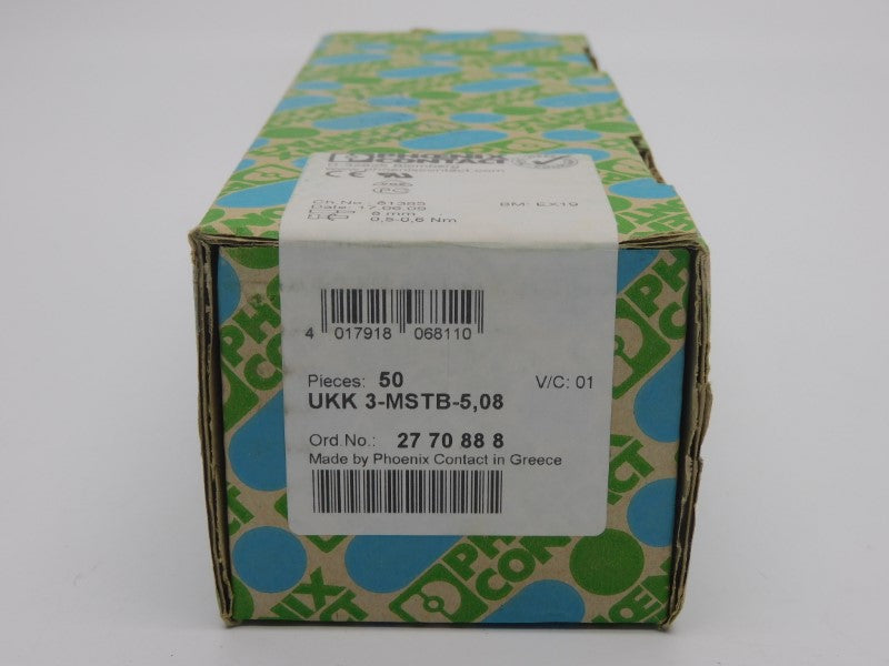 PHOENIX CONTACT UKK3-MSTB-5.08 2770888 (PKG OF 50) NSFS