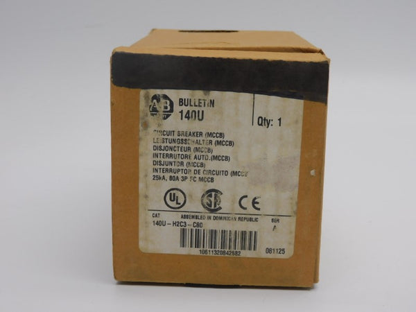 ALLEN BRADLEY 140U-H2C3-C80 SER. A 480V 80A (BR/WH) NSMP