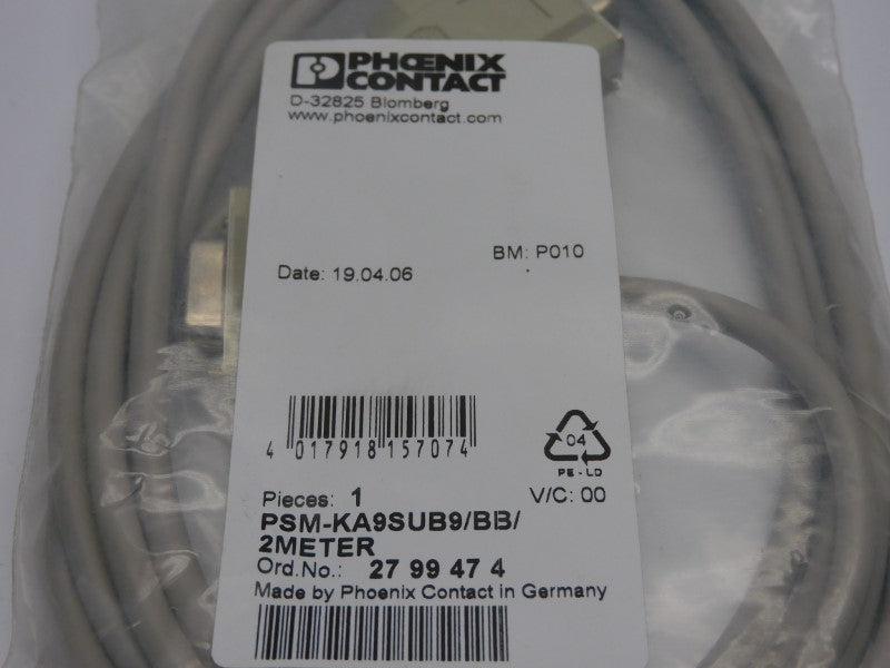 PHOENIX CONTACT PSM-KA9SUB9/BB/2METER 2799474 NSMP