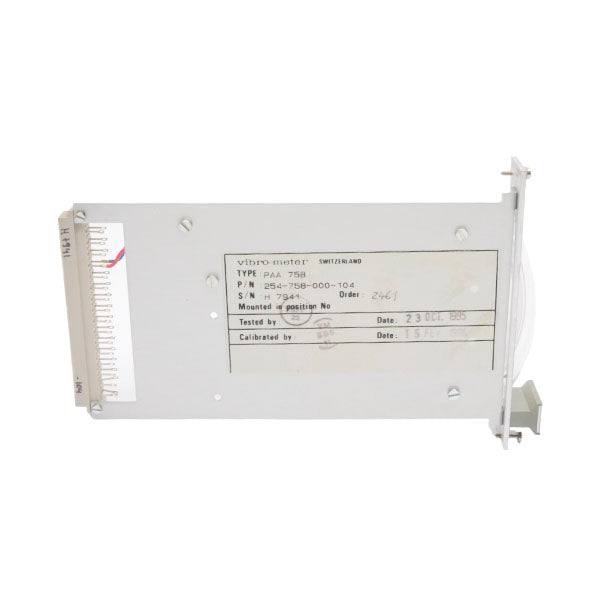 VIBRO-METER 254-758-000-104 PAA758 NSNP