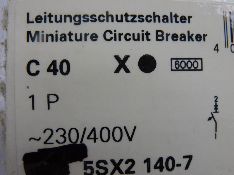 SIEMENS 5SX2140-7 230/400V 40A NSNP