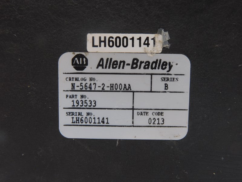 ALLEN BRADLEY N-5647-2-H00AA SER. B UNMP
