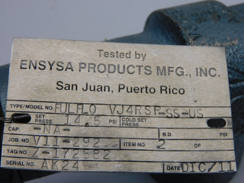 FULFLO VJ4RSP-SS-US 14.5PSI 3/4" NSNP