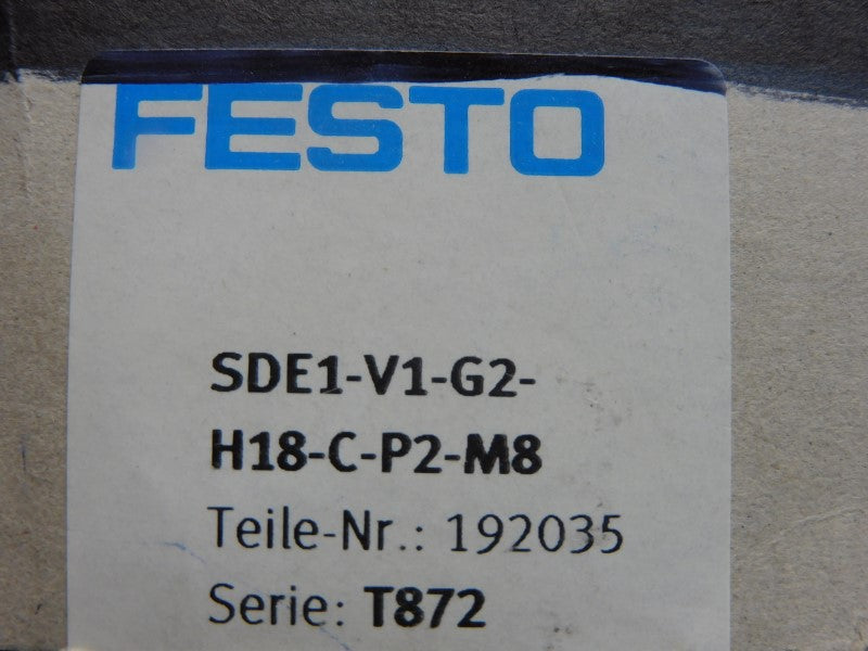 FESTO SDE1-V1-G2-H18-C-P2-M8 192035 15-30VDC 0-14.5PSI NSMP