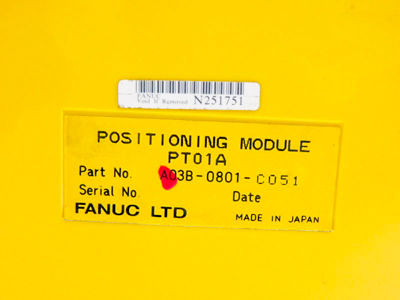 FANUC A03B-0801-C051 PT01A UNMP