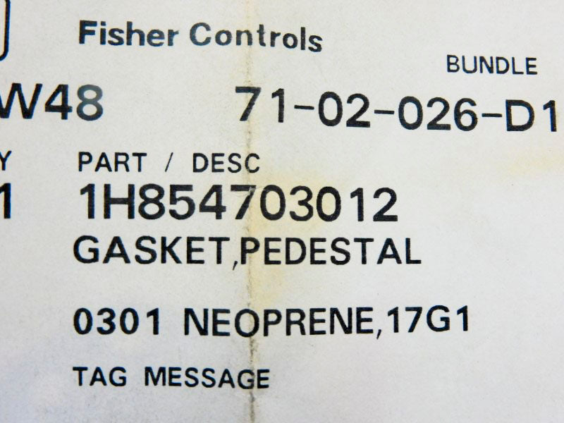 FISHER CONTROLS 1H854703012 NSNP