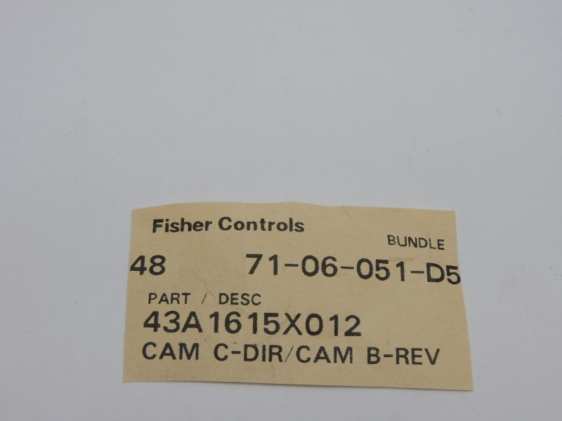 FISHER CONTROLS 43A1615X012 NSNP