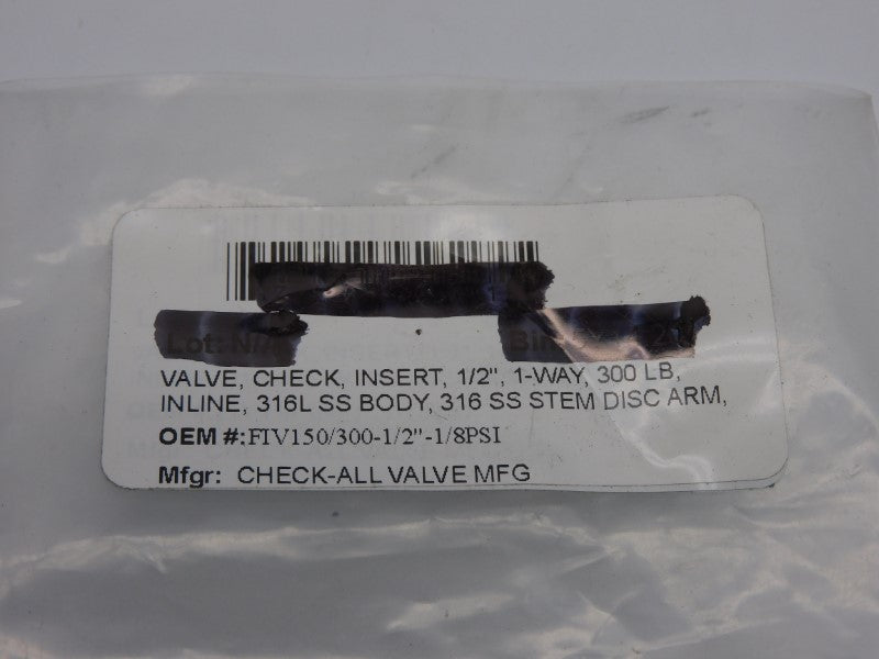 CHECK-ALL VALVE FIV150/300-1/2"-1/8PSI (PKG OF 2) NSNP