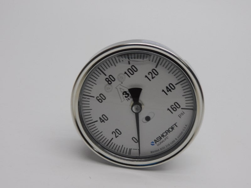 ASHCROFT 35-1032-SL-15B-160# 0-160PSI 3-1/2" NSMP