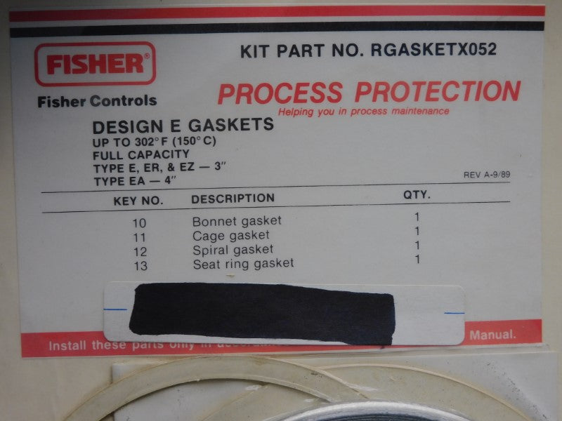 FISHER RGASKETX052 NSMP