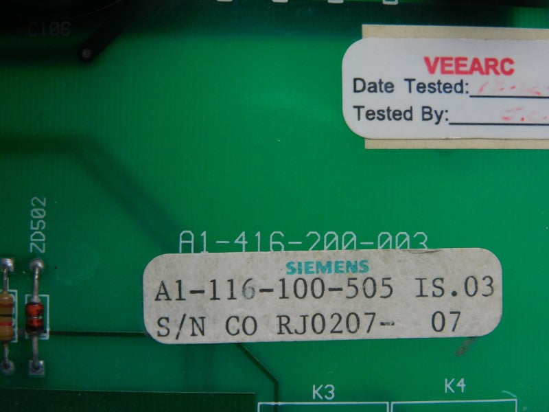 SIEMENS A1-416-200-003 A1-116-100-505 IS.03 UNMP