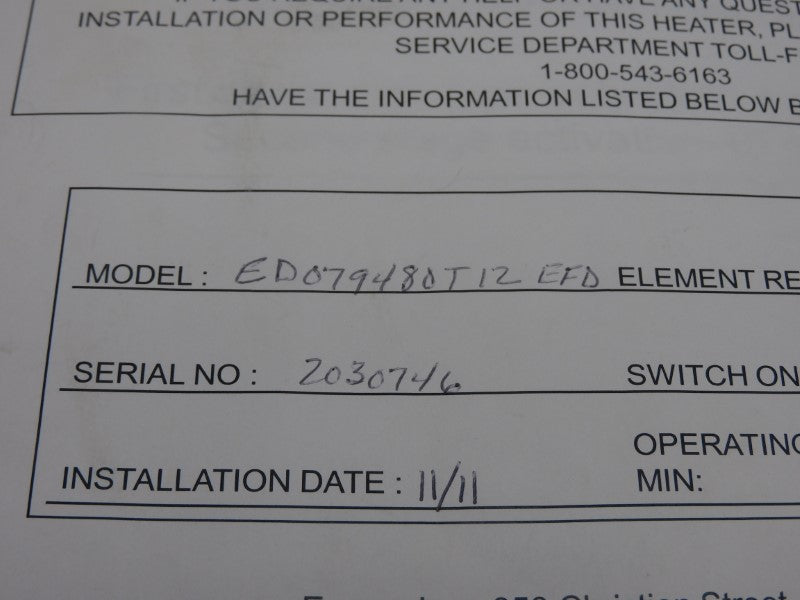 EEMAX ED079480T12EFD UNMP